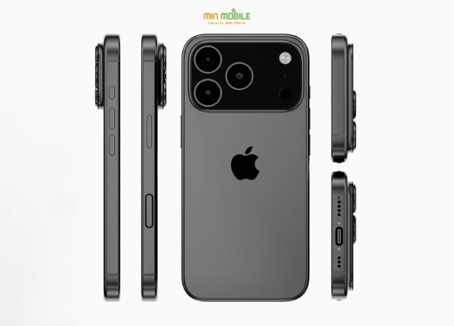 iPhone 17 Pro Max màu đen cổ điển